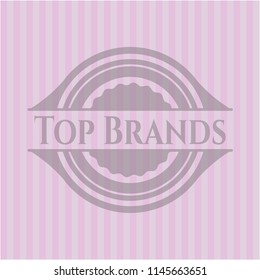 Top Brands pink emblem
