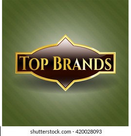 Emblema brillante de marcas superiores