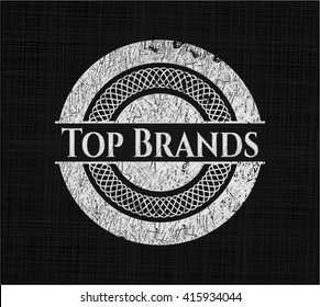 Top Brands written on a chalkboard