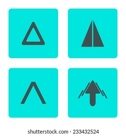 top buttons set. isolated on white background. vector illustration
