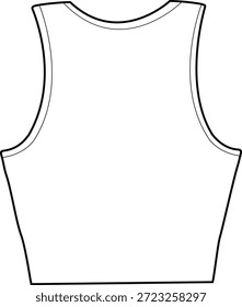 top Cad Basics singlet chaleco deportivo camiseta de contorno cami cad Prenda Flat clothing technical drawing cads ropa de diseño de moda contorno v cuello pestañas encaje trending Vector diseñador mujeres ilustración croquetas mock up niñas
