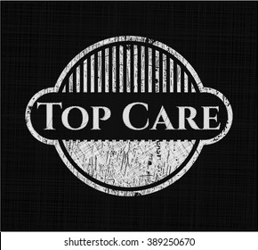 Top Care chalkboard emblem