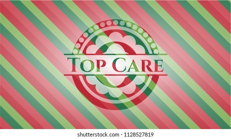 Top Care christmas style badge..