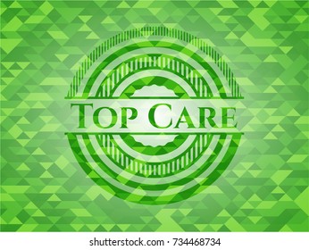 Top Care green mosaic emblem