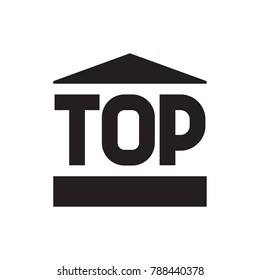 top of cargo box icon illustration isolated vector sign symbol