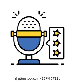 Top chart rating vector filled outline icon. EPS 10 file