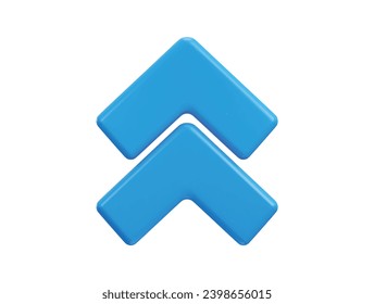 Draufsicht-Pfeil-Symbol Richtung Symbol 3D-Darstellung