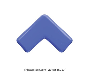 Draufsicht-Pfeil-Symbol Richtung Symbol 3D-Darstellung