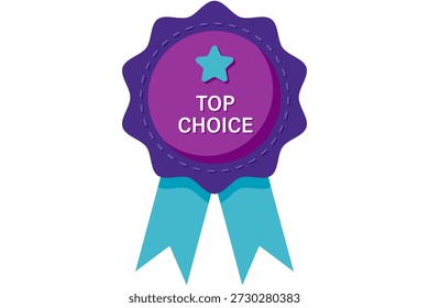 Top Choice badge with star
