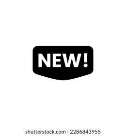 Top choice of new label icon vector, illustration symbol template in block black trendy style. Editable graphic resources for many purposes.