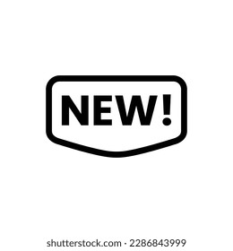 Top choice of new label icon vector, illustration symbol template in outline trendy style. Editable graphic resources for many purposes.