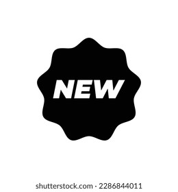 Top choice of new label icon vector, illustration symbol template in block black trendy style. Editable graphic resources for many purposes.