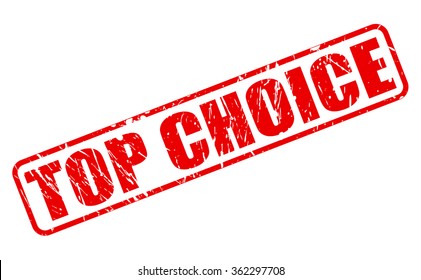 Top Choice red stamp text on white