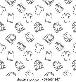 top clothes background seamless pattern 