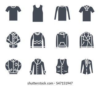 Top clothes silhouette icon