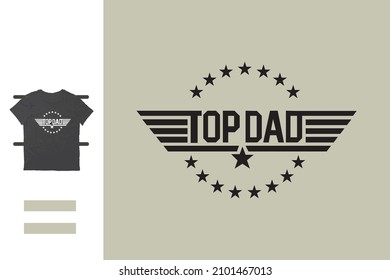 Top dad t shirt design