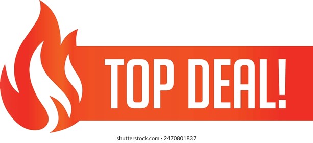 Top Deal Comercio electrónico Etiquetas de descuento y Ilustración vectorial de Plantilla de diseño