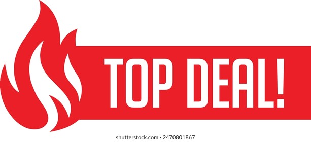 Top Deal E-commerce Sales Label Discount Offer Tags and Design Template Vector Illustration