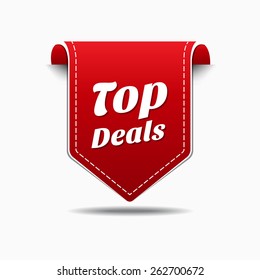 Top Deals Red Vector Icon Design