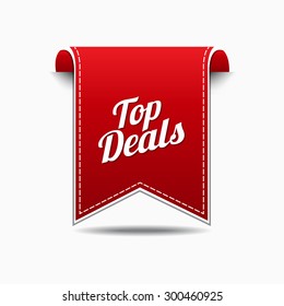 Top Deals Red Vector Icon Design