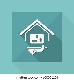 Top delivery services - Vector web icon