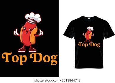 Top Dog Hotdog T shirt 