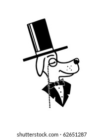 Top Dog - Retro Clipart Illustration