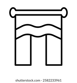 Top double layer show curtain