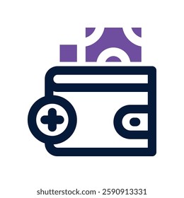 top up dual tone icon. vector icon for your website, mobile, presentation, and logo design.