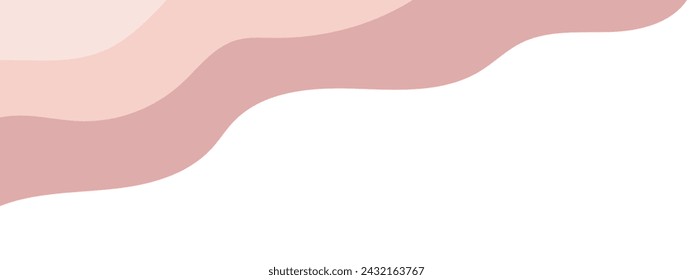 Top dynamic waves header, border shape, separator, divider vector illustration