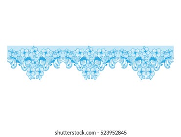 top edge abstract with butterflies and flowers