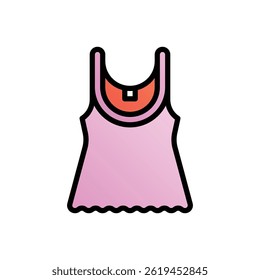 Topo. Ícone de vetor editável, colorido com traçado contornado.