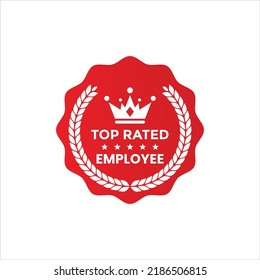 Top Employee, Best Employee Vector, Top Rated Employee Icon