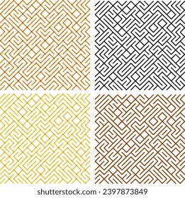 Top exclusive set of Maze texture vintage abstract illustration concept psychology creative problem solving background banner poster 