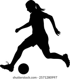 Top Female Football Player Vector for Sports Designs