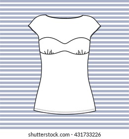 Top female. Women's blouse. sleeveless T-shirt