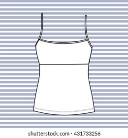 Top female. Women's blouse. sleeveless T-shirt
