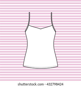 Top female. Women's blouse. sleeveless T-shirt