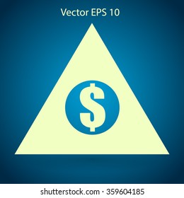 top of the financial pyramid vector illustration