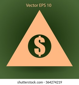 top of the financial pyramid vector illustration