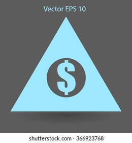 top of the financial pyramid vector illustration