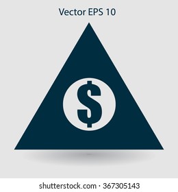 top of the financial pyramid vector illustration