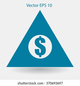 top of the financial pyramid vector illustration