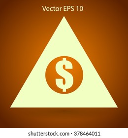 top of the financial pyramid vector illustration