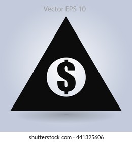 top of the financial pyramid vector illustration