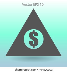 top of the financial pyramid vector illustration