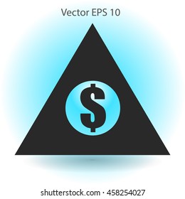 top of the financial pyramid vector illustration