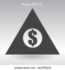 top of the financial pyramid vector illustration