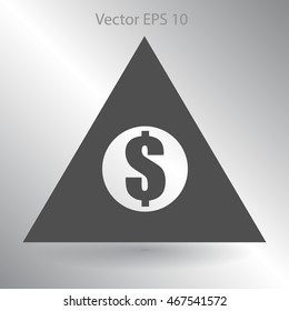 top of the financial pyramid vector illustration