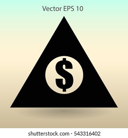 top of the financial pyramid vector illustration